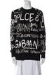 Dolce & Gabbana Virgin Wool Graphic Print Sweater