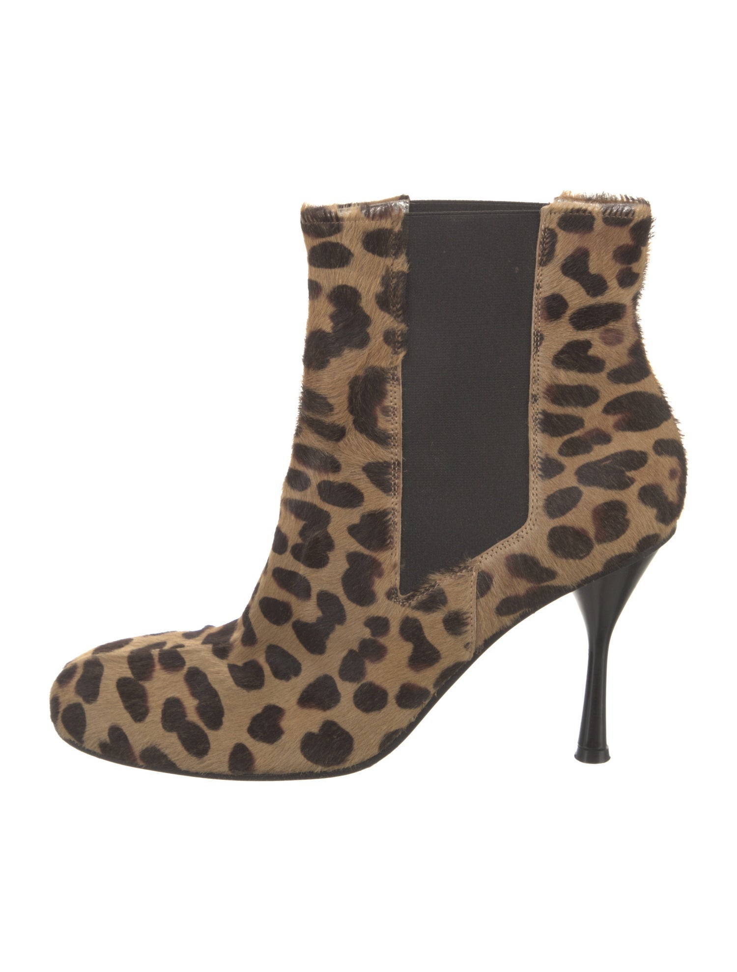 Dolce & Gabbana Ponyhair Animal Print Chelsea Boots