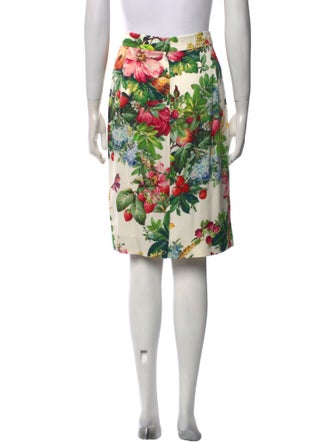 Dolce & Gabbana Silk Knee-Length Skirt