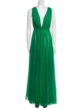 Dolce & Gabbana V-Neck Long Dress