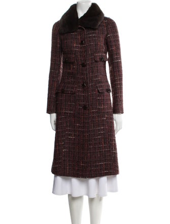 Dolce & Gabbana Linen Tweed Pattern Coat