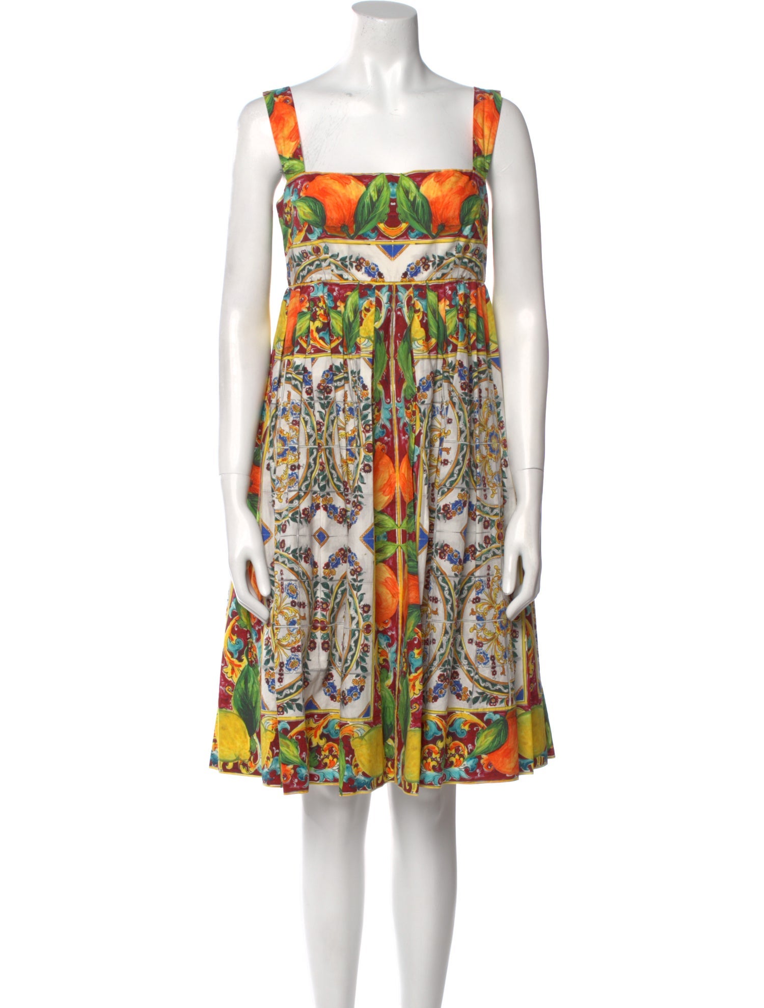 Dolce & Gabbana Printed Knee-Length Dress