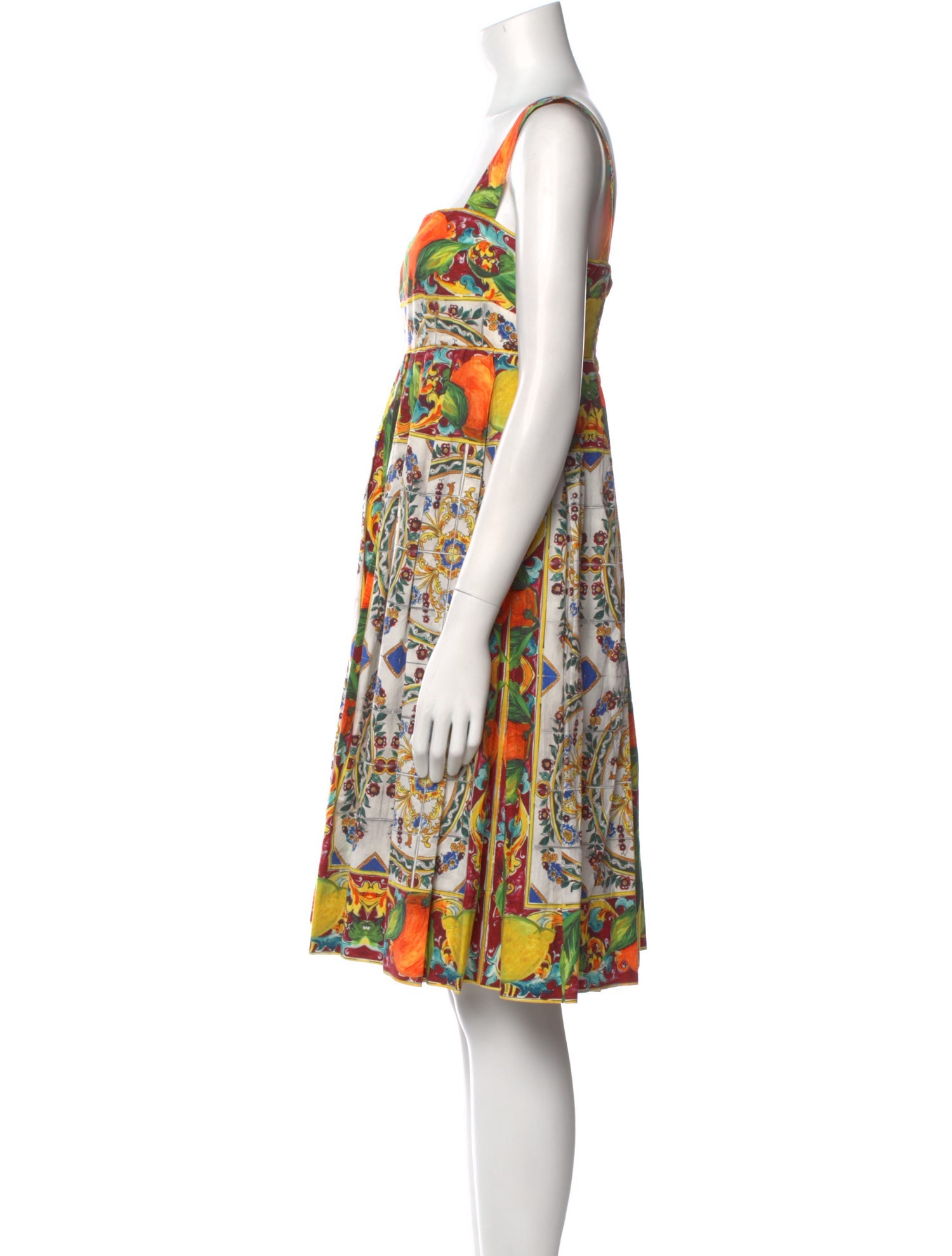 Dolce & Gabbana Printed Knee-Length Dress
