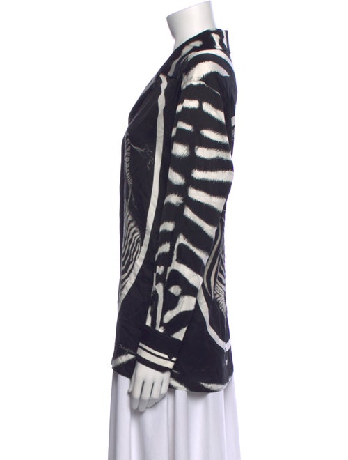 Dolce & Gabbana Silk Printed Button-Up Top