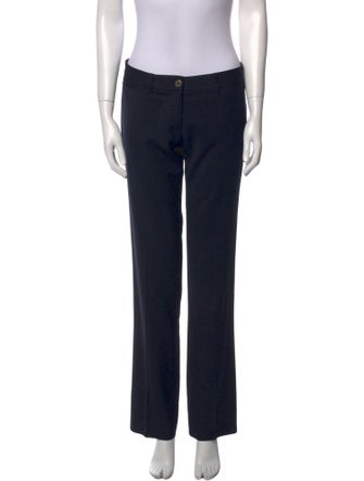 Dolce & Gabbana Wool Straight Leg Pants