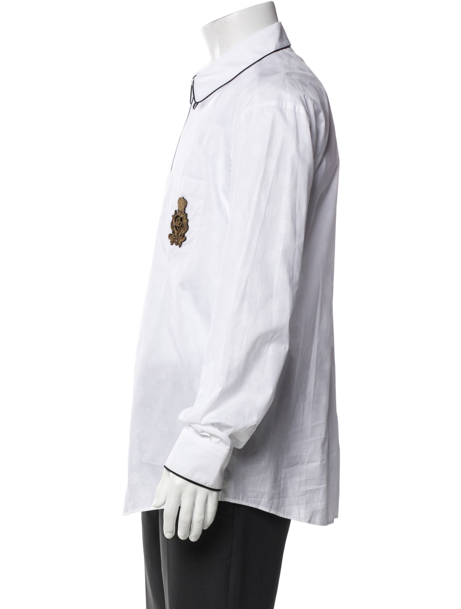 Dolce & Gabbana Graphic Print Long Sleeve Dress Shirt