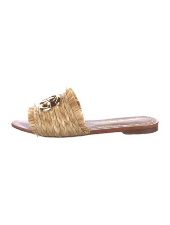 Dolce & Gabbana Raffia Slides