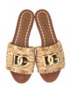 Dolce & Gabbana Raffia Slides