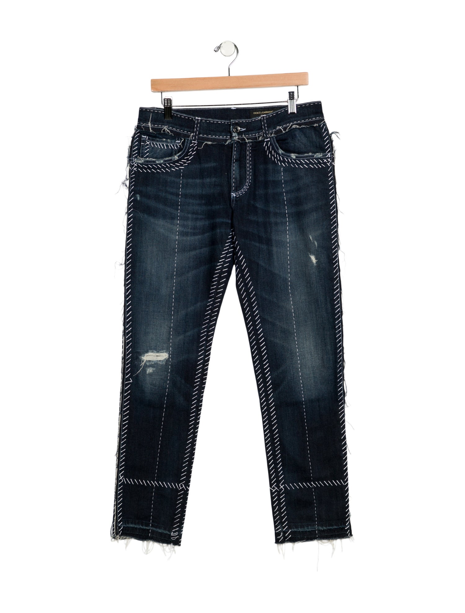 Dolce & Gabbana Mid-Rise Straight Leg Jeans