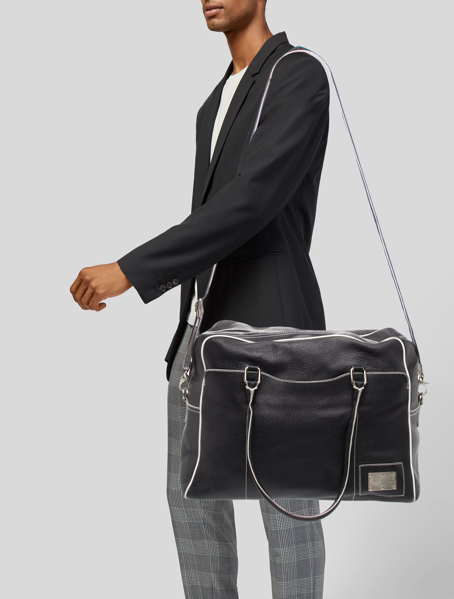 Dolce & Gabbana Leather Weekender Bag