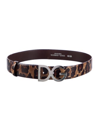 Dolce & Gabbana Leather Waist Belt