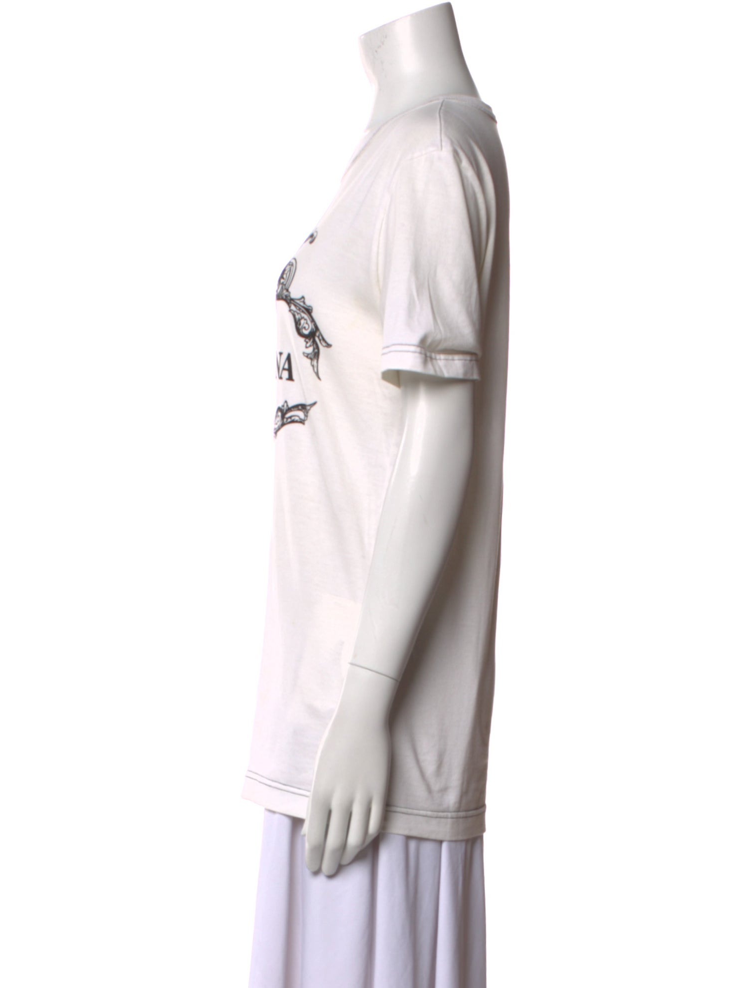 Dolce & Gabbana Graphic Print Crew Neck T-Shirt