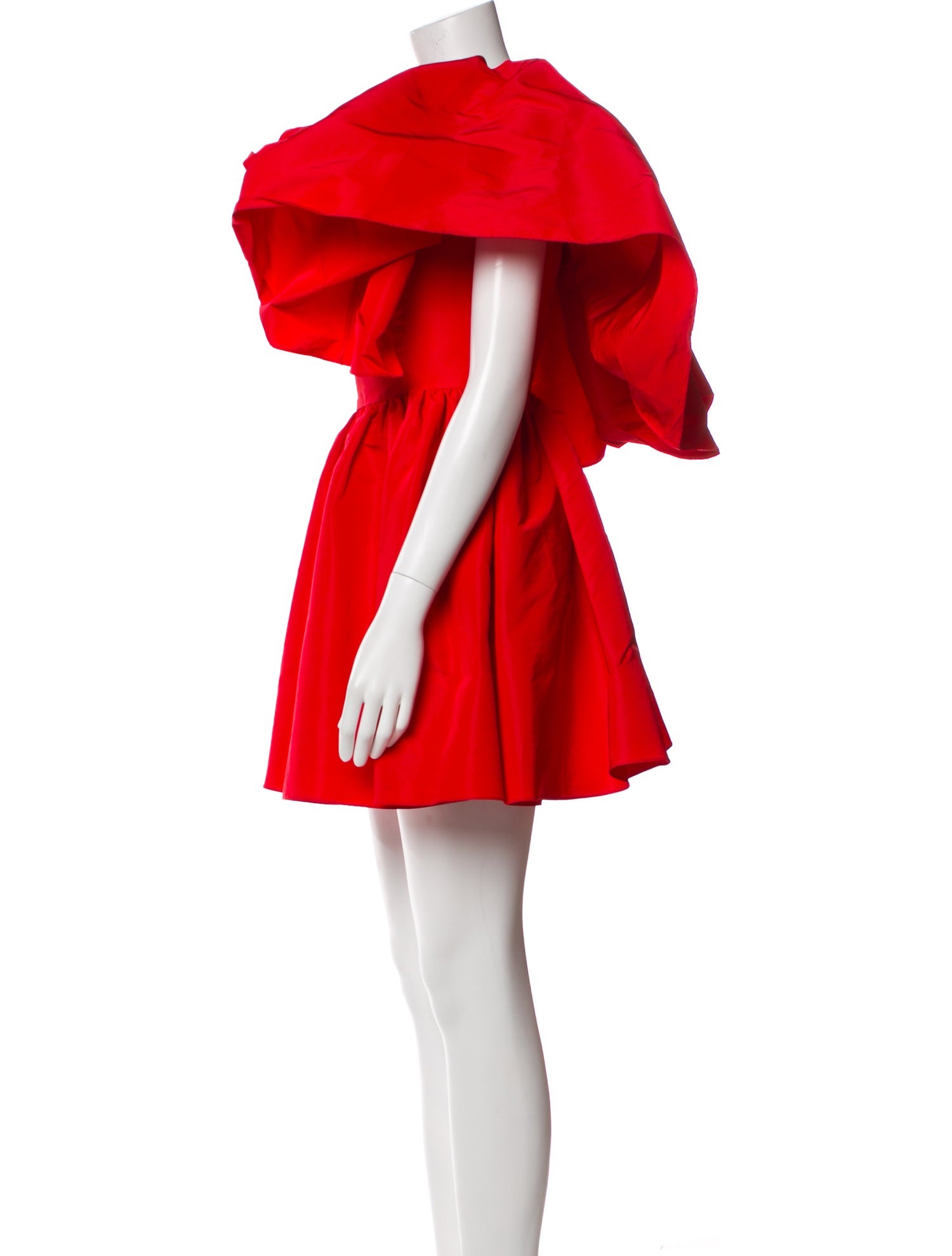 Alexander McQueen Off-The-Shoulder Mini Dress