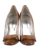Dolce & Gabbana Patent Leather Bow Accents Pumps