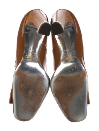 Dolce & Gabbana Patent Leather Bow Accents Pumps