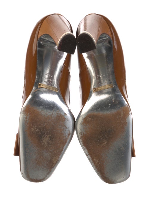 Dolce & Gabbana Patent Leather Bow Accents Pumps