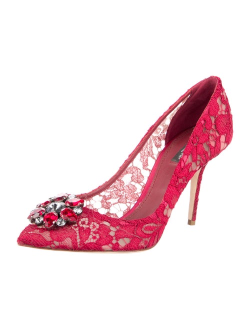 Dolce & Gabbana Lace Lace Pattern Pumps