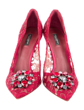 Dolce & Gabbana Lace Lace Pattern Pumps