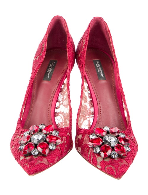 Dolce & Gabbana Lace Lace Pattern Pumps