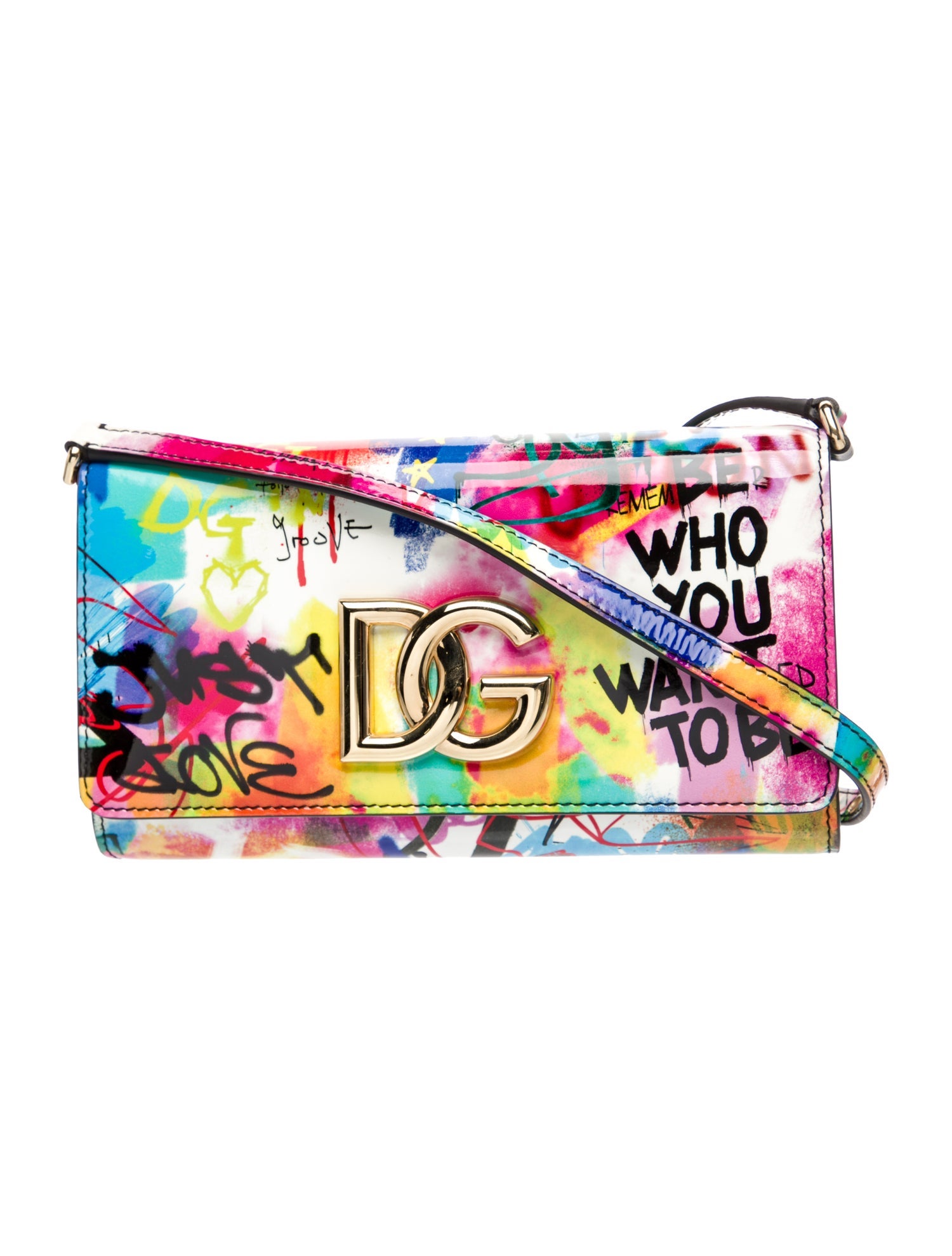 Dolce & Gabbana Patent Leather Crossbody Bag Small