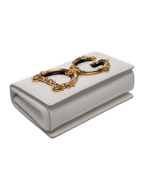 Dolce & Gabbana Embossed Leather DG Girls