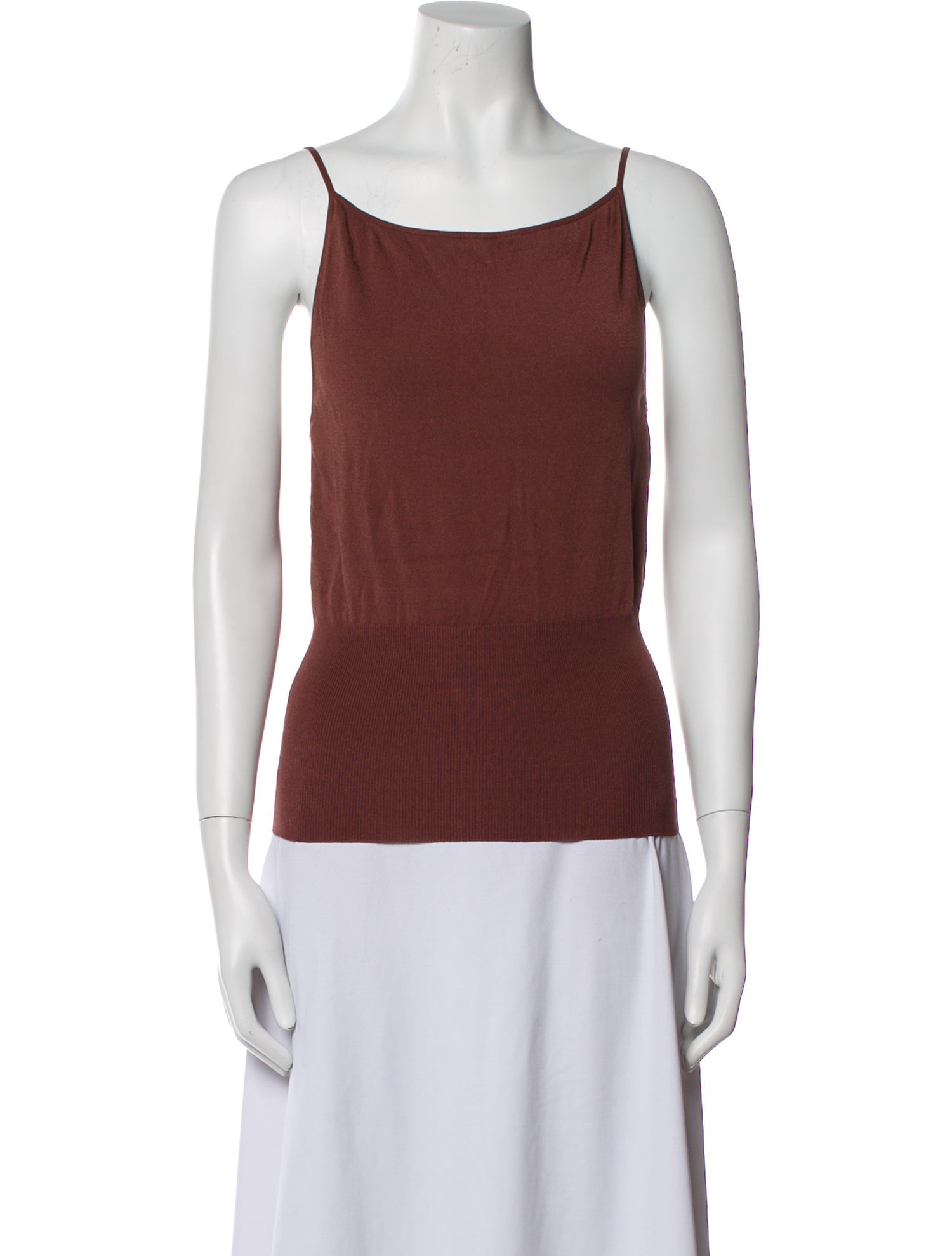 Dolce & Gabbana Square Neckline Sleeveless Top