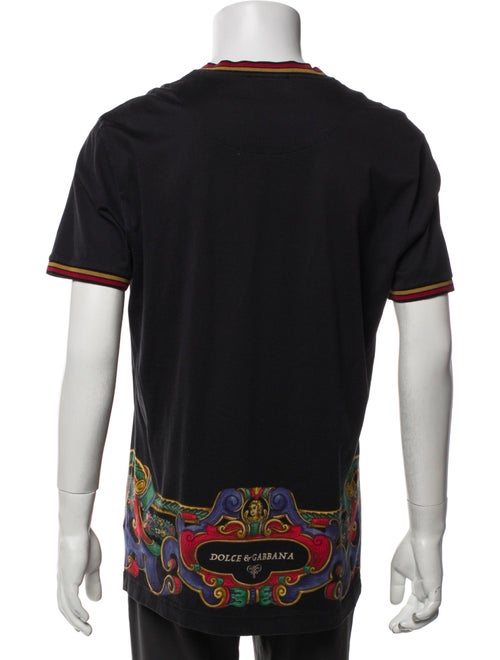 Dolce & Gabbana Sacred Heart Print Crew Neck T-Shirt