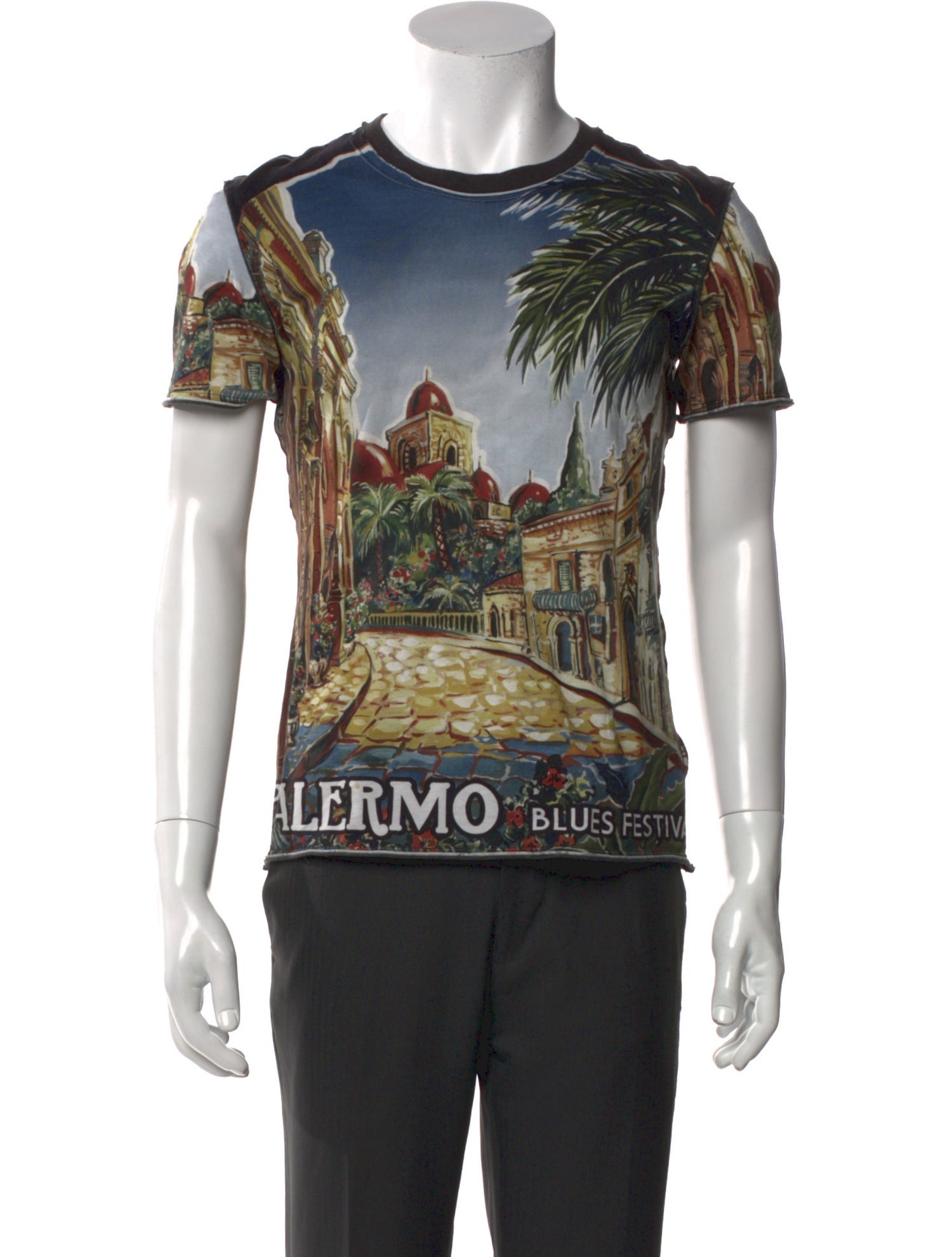 Dolce & Gabbana Graphic Print Crew Neck T-Shirt