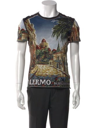 Dolce & Gabbana Graphic Print Crew Neck T-Shirt