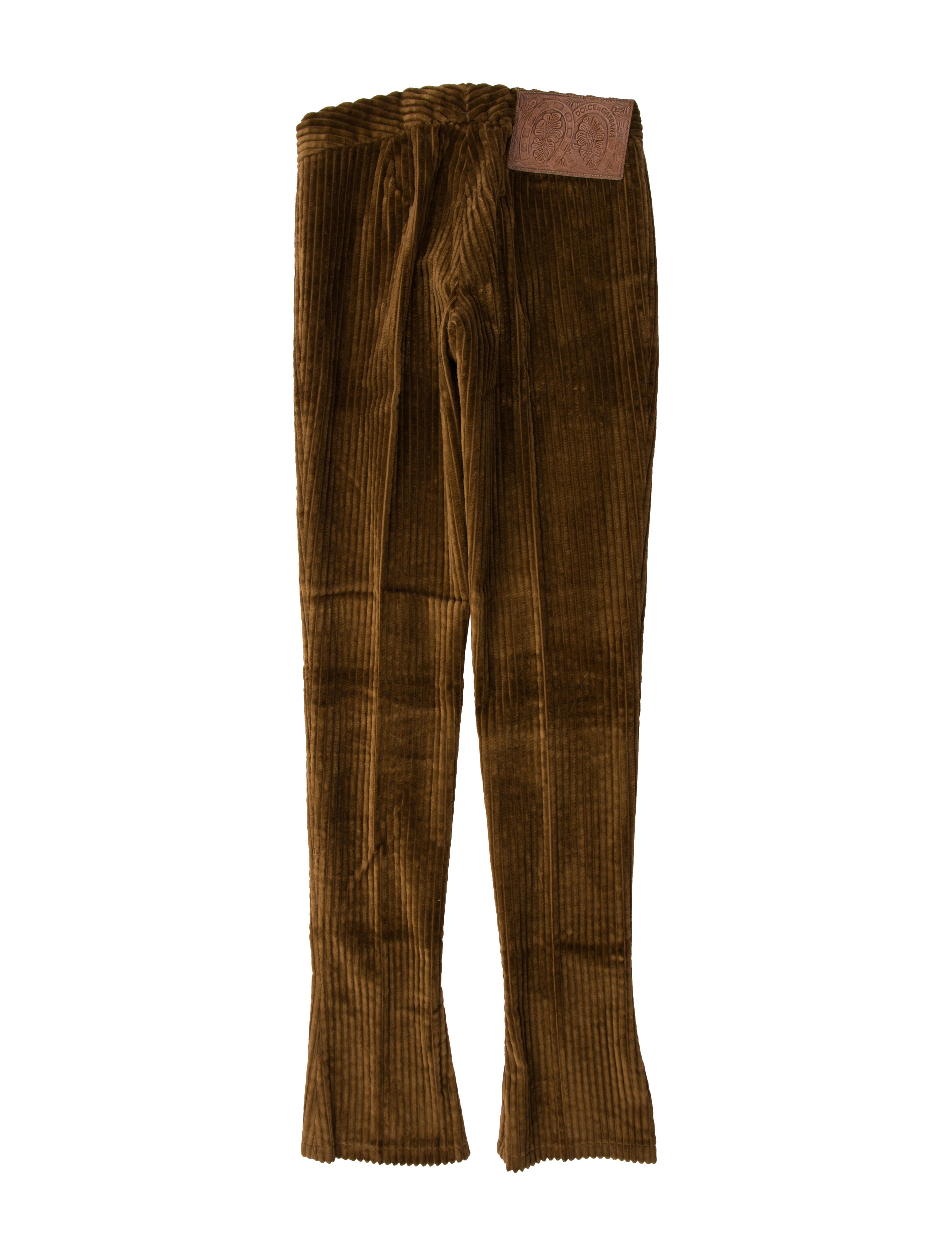 Dolce & Gabbana Corduroy Straight Leg Pants