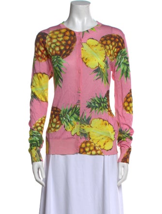 Dolce & Gabbana Silk Floral Print Blouse