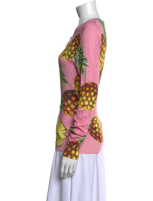 Dolce & Gabbana Silk Floral Print Blouse