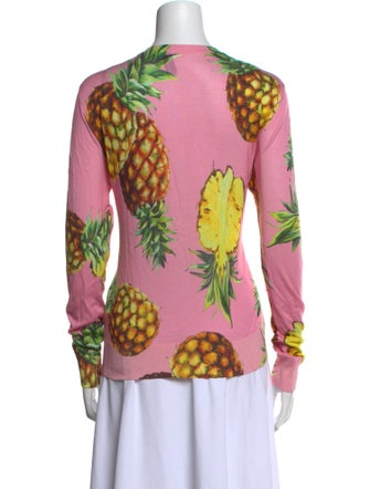 Dolce & Gabbana Silk Floral Print Blouse