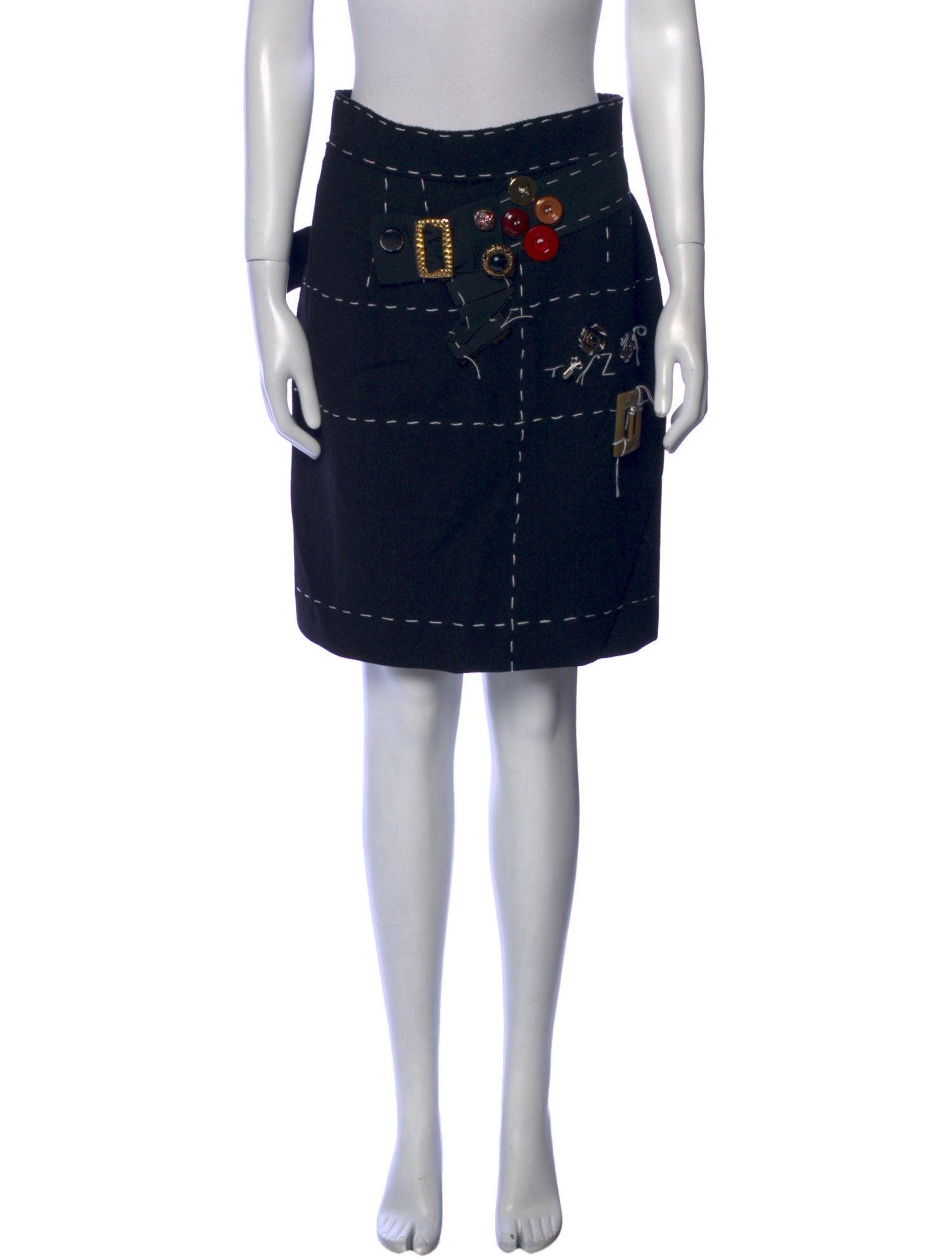 Dolce & Gabbana Wool Knee-Length Skirt