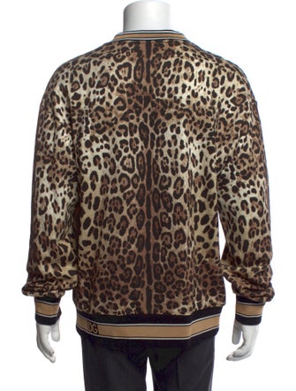 Dolce & Gabbana Animal Print Crew Neck Pullover