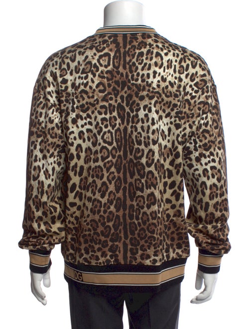 Dolce & Gabbana Animal Print Crew Neck Pullover