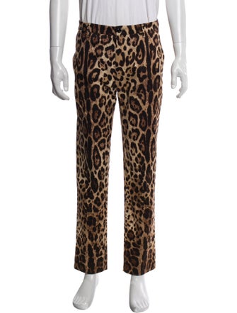 Dolce & Gabbana Animal Print Pants