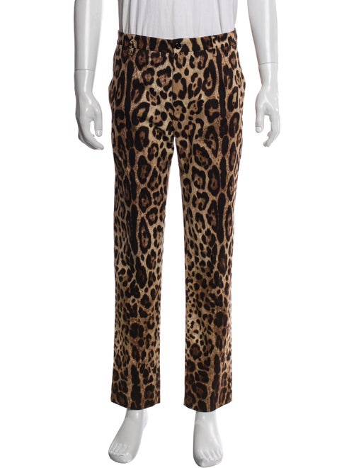 Dolce & Gabbana Animal Print Pants