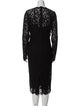Dolce & Gabbana Lace Pattern Midi Length Dress