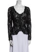 Dolce & Gabbana Lace Pattern Scoop Neck Blouse