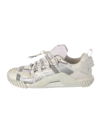 Dolce & Gabbana Leather Printed Chunky Sneakers