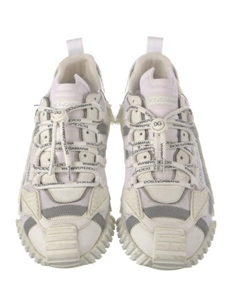 Dolce & Gabbana Leather Printed Chunky Sneakers