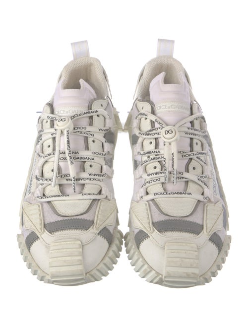 Dolce & Gabbana Leather Printed Chunky Sneakers