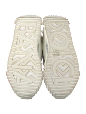 Dolce & Gabbana Leather Printed Chunky Sneakers