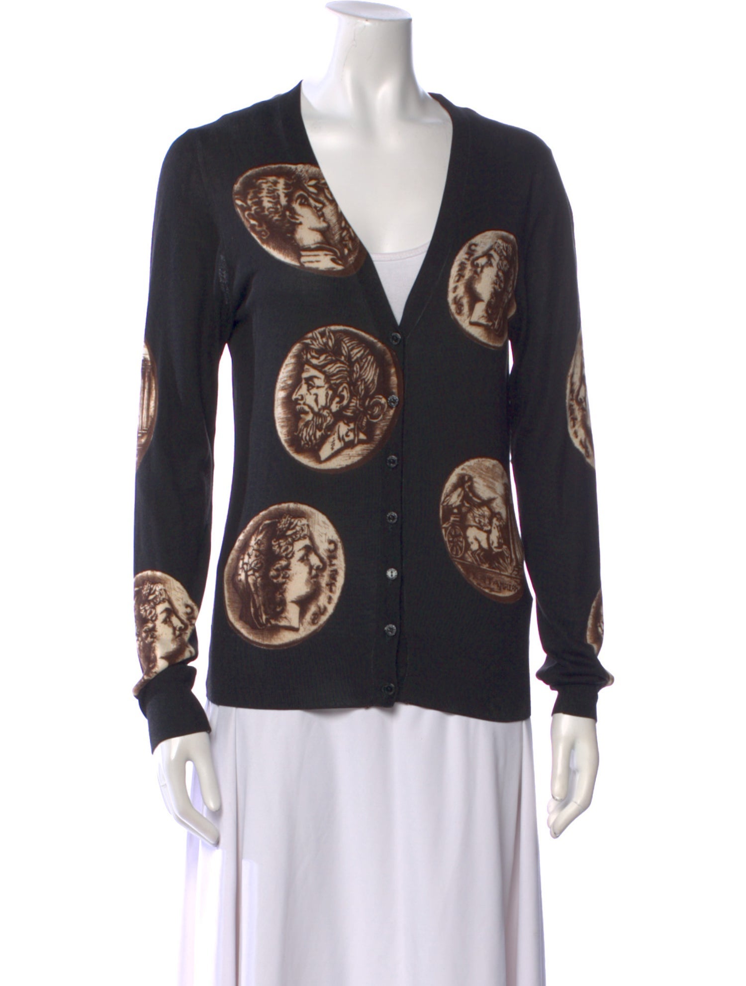 Dolce & Gabbana Silk Printed Sweater