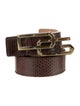 Dolce & Gabbana Embossed Leather Belt