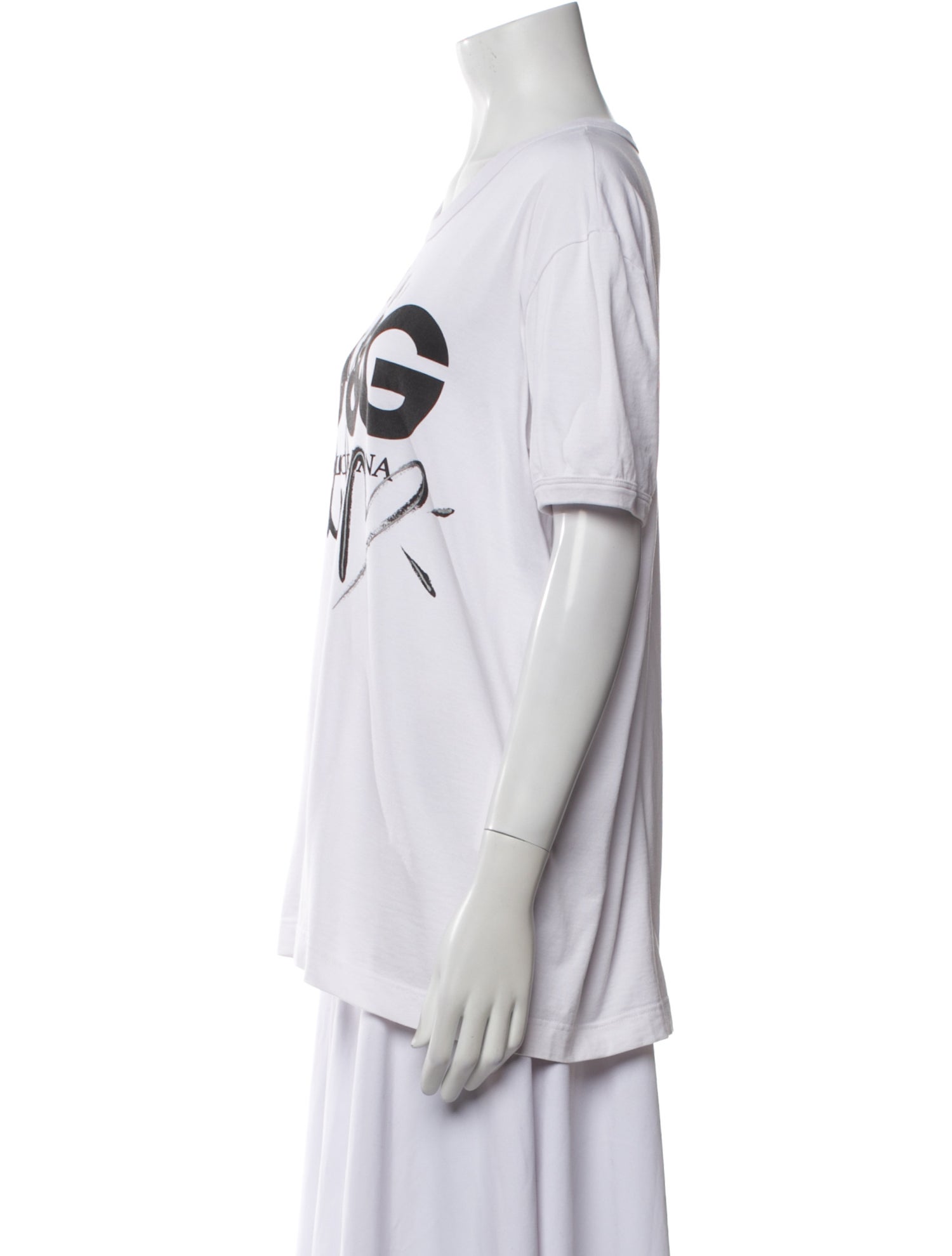 Dolce & Gabbana Graphic Print Crew Neck T-Shirt