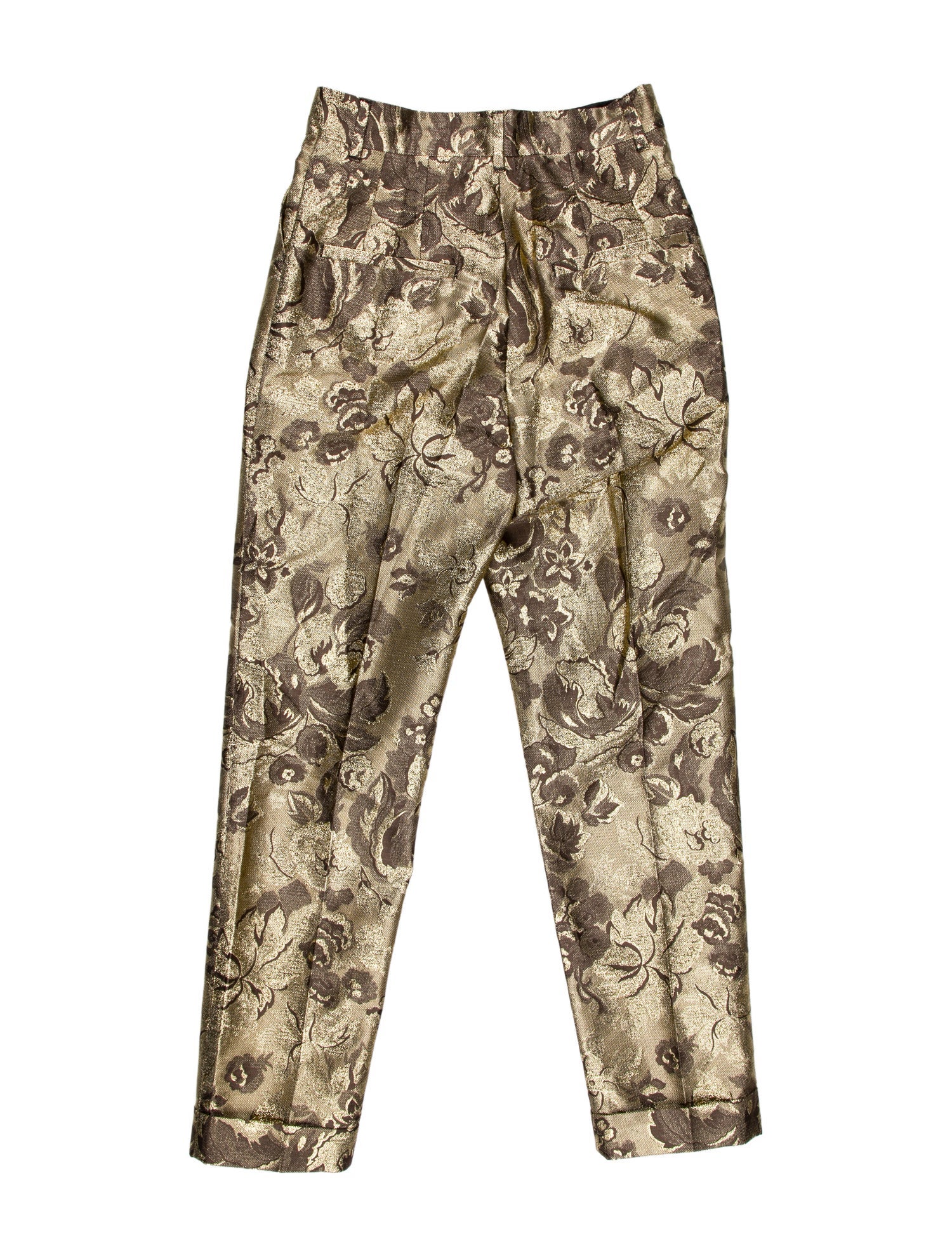 Dolce & Gabbana Floral Print Straight Leg Pants