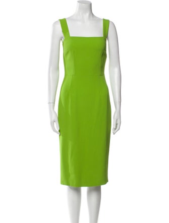 Dolce & Gabbana Square Neckline Midi Length Dress