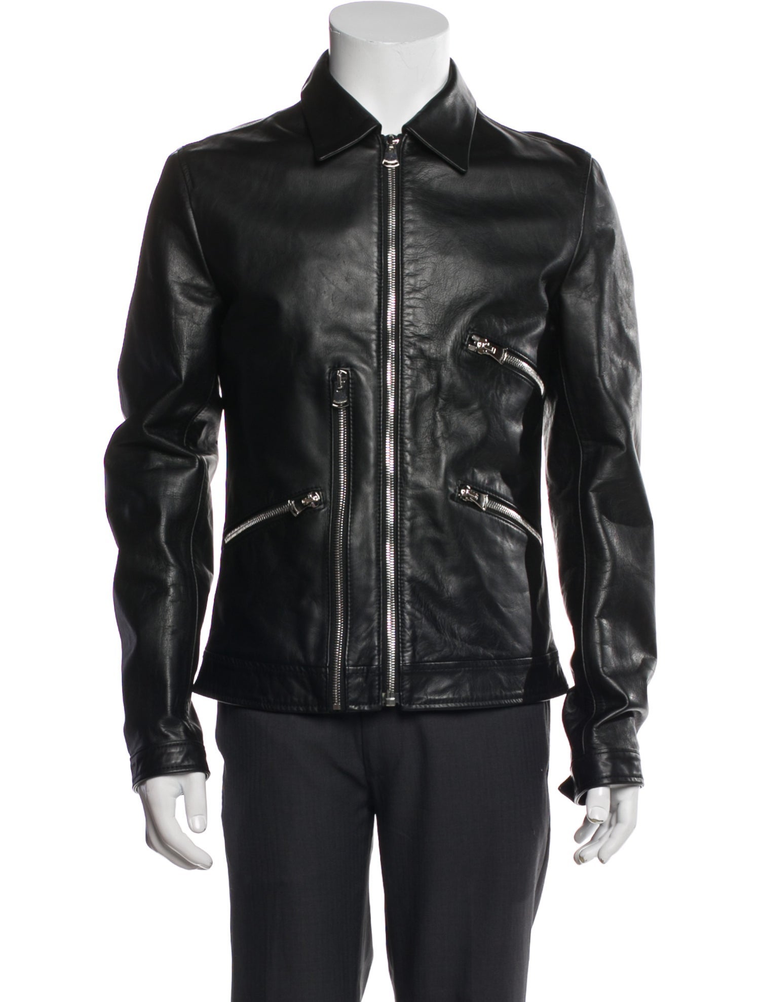 Dolce & Gabbana Leather Moto Jacket